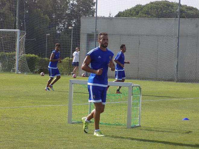 Servando, en un reciente entrenamiento.