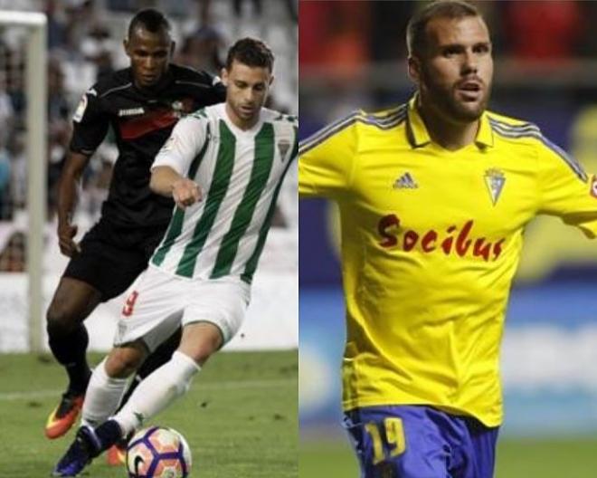 Rodri y Ortuño son los máximos goleadores del Córdoba y Cádiz.