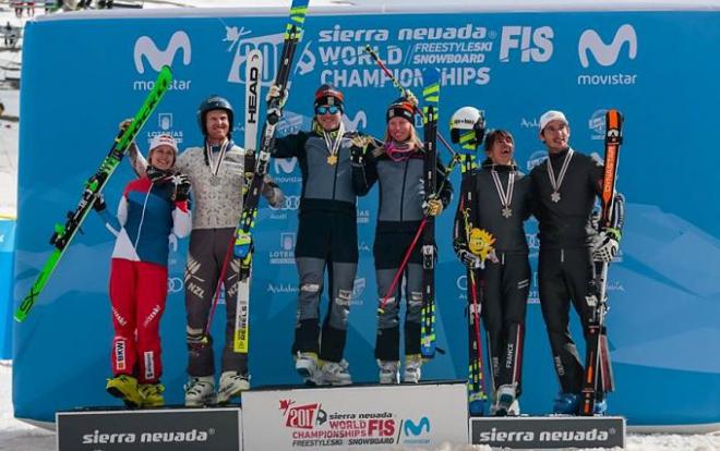 Oehling y Naeslund con las medallas de oro.