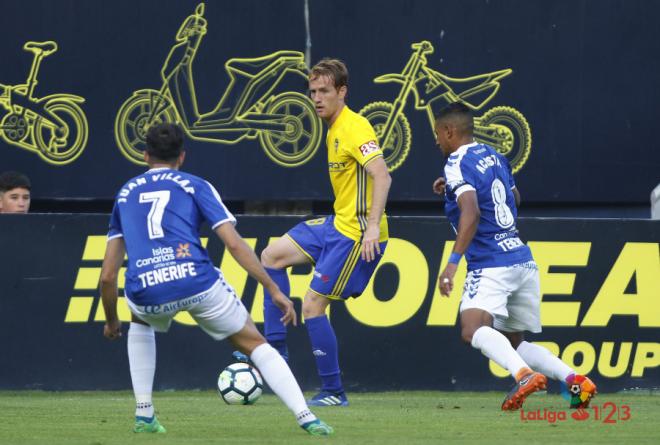 Álex, durante el partido (Foto: LaLiga).