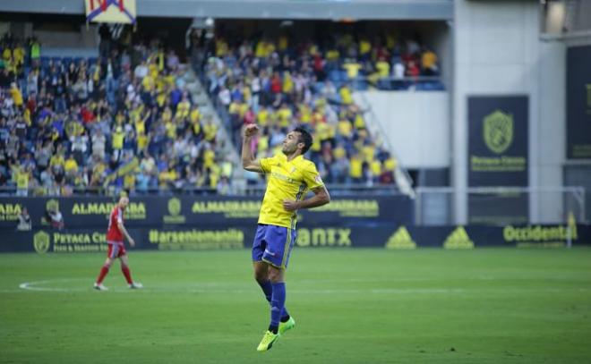 David Barral celebra su gol (Foto: Cristo García).