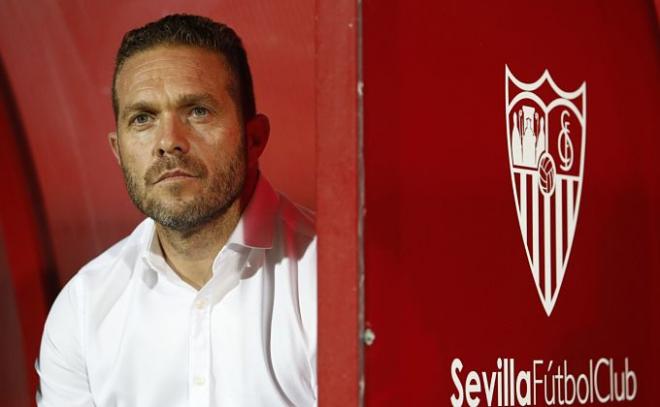 Luis García Tevenet, técnico del Sevilla Atlético (Foto: Kiko Hurtado).