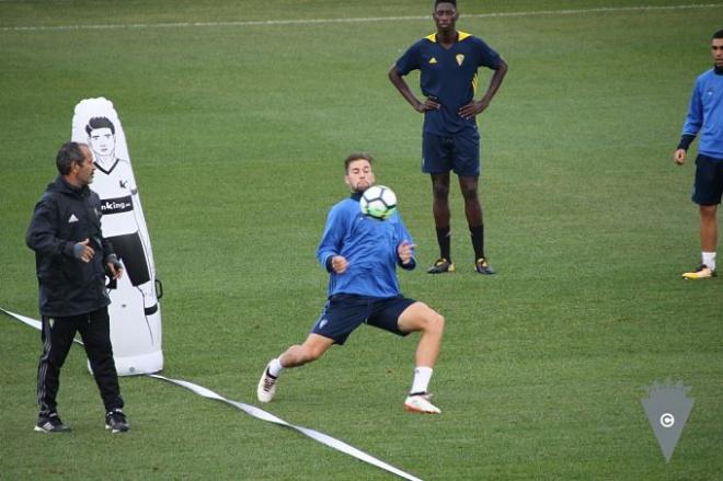 Carrillo, en un entrenamiento en El Rosal (Foto: CCF).