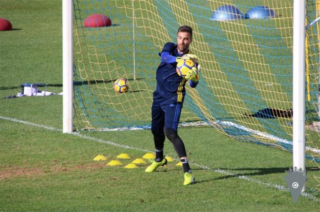 Cifuentes durante un entrenamiento (Foto: Cristo García).