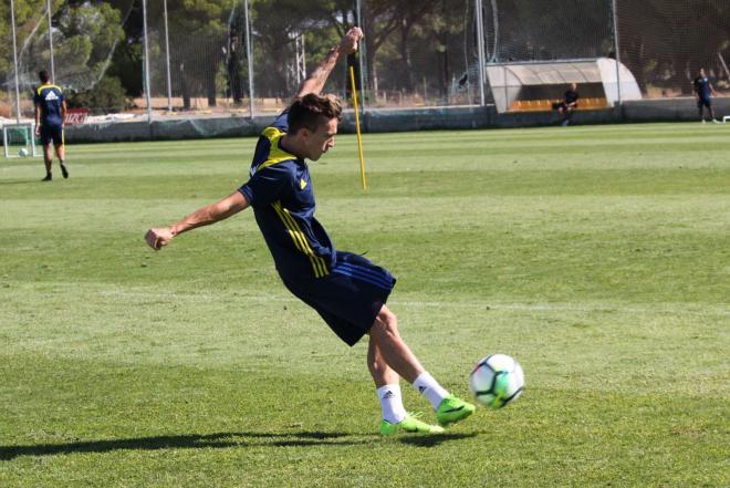 Salvi, en un entrenamiento.