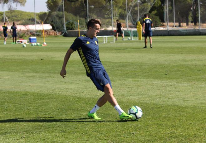 Salvi, en un reciente entrenamiento.