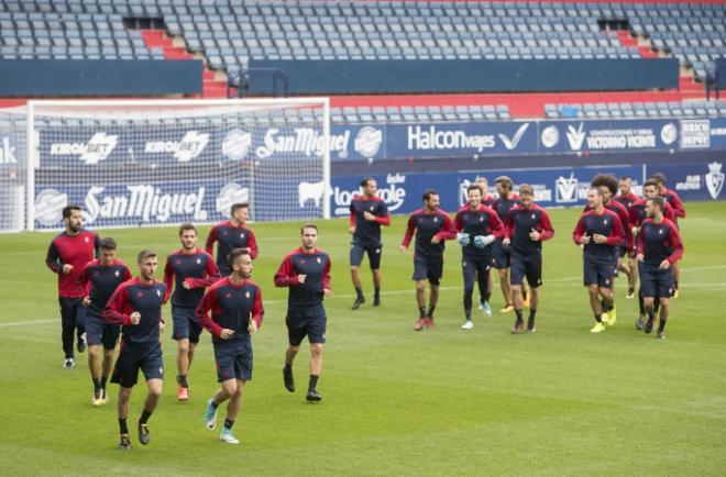 Entrenamiento del Osasuna (Foto: CA Osasuna).