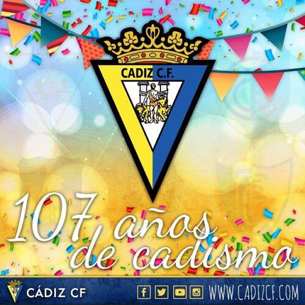 El Cádiz cumple 107 años (Foto: CCF).