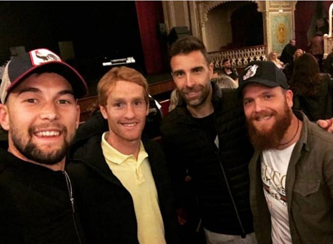 Carrillo, Álex y Cifuentes, en el concierto de Demarco Flamenco.