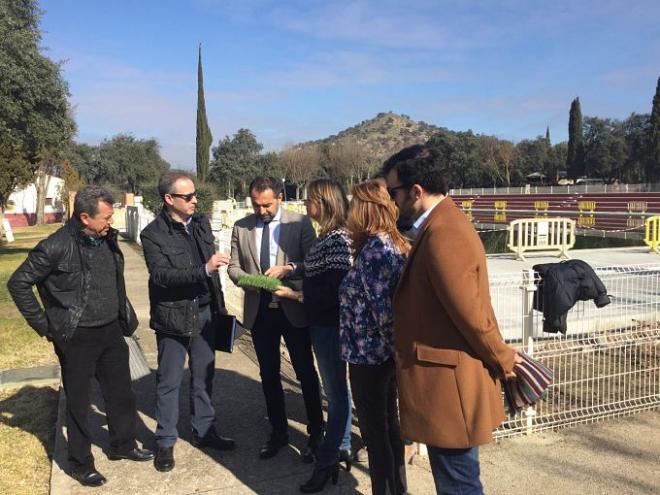 Obras de mejora en La Garza de Linares.