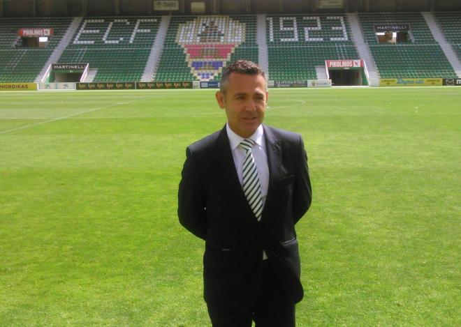 Diego García, presidente del Elche.