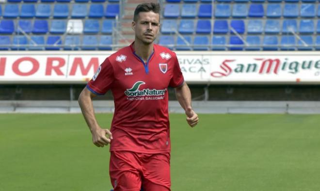 Del Moral, jugador del Numancia (Foto: Diario de Soria).