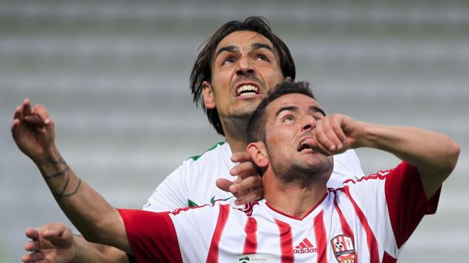 Tena, jugador del Racing de Ferrol.