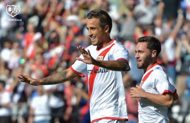 Trejo, en una imagen de esta campaña (Foto: Rayo Vallecano).