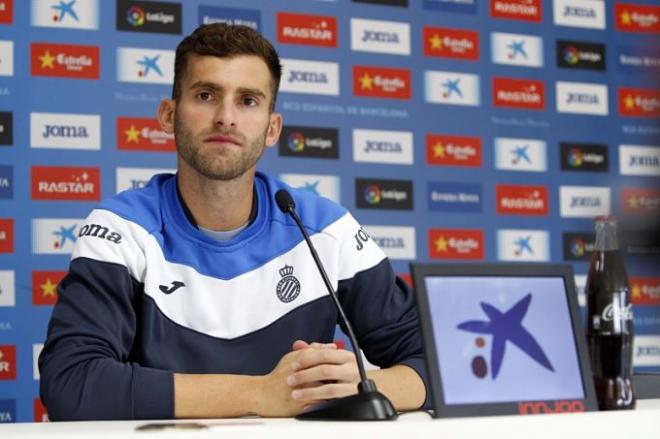 Leo Baptistao, en rueda de prensa.