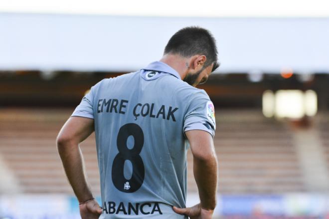 Emre Çolak, centrocampista del Deportivo (Foto: Óscar Cajide).