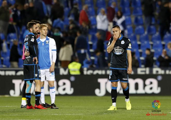 Andone se lamenta al final del partido contra el Leganés (Foto: LaLiga).