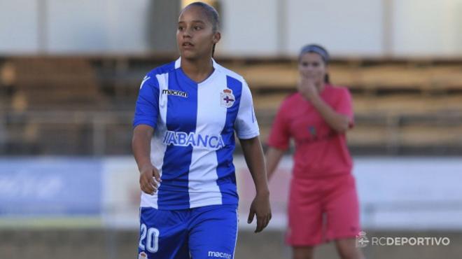 Kika Moreno, durante un partido (Foto: RCD).