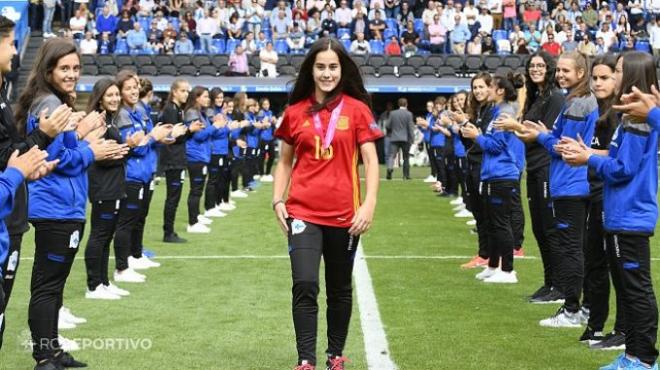 Nuria Rábano, jugadora del Deportivo ABANCA (Foto: RCD).