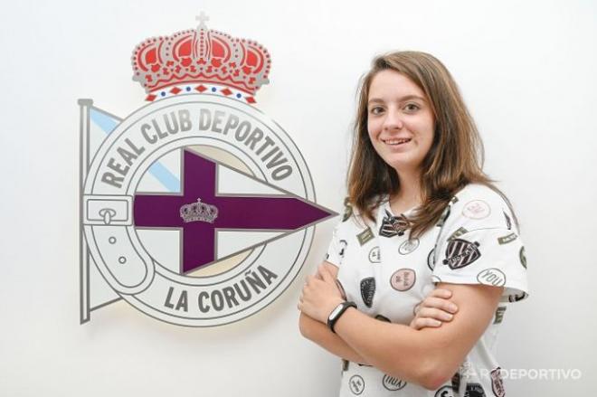 Patri Rúa, defensa del Deportivo Femenino.