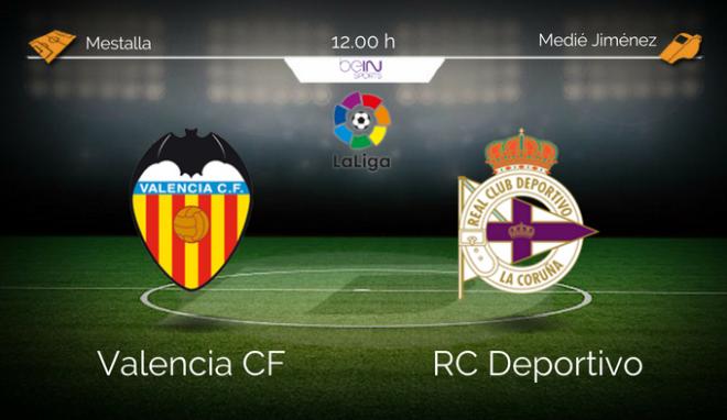 Previa del Valencia-Deportivo, jornada 38.