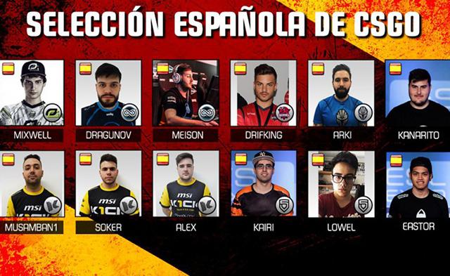 La selección española de CS:GO ya tiene a sus jugadores