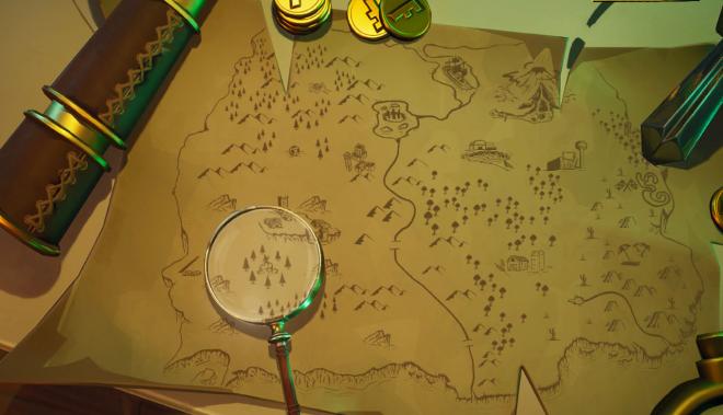 mapa del tesoro fortnite