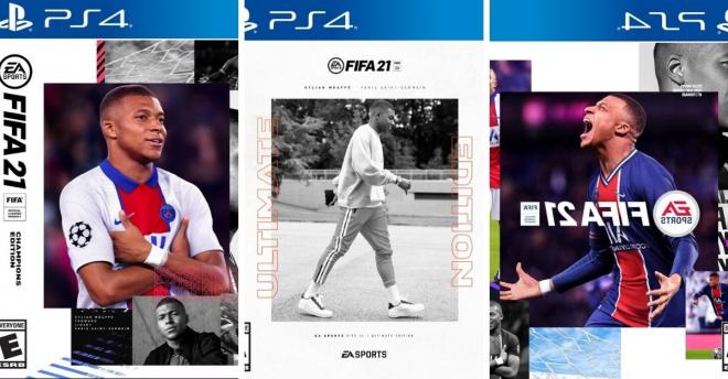 Las tres portadas de FIFA 21 con Mbappé