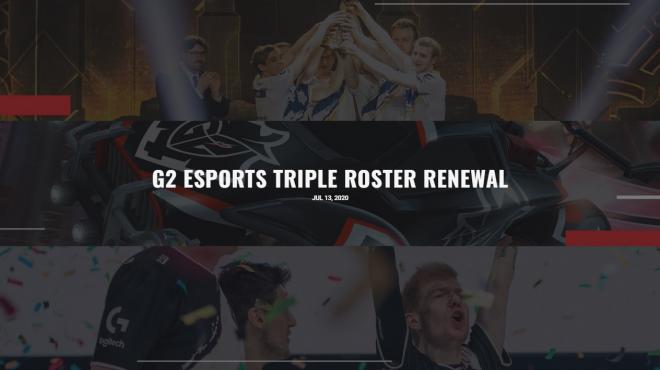 La triple renovación de G2 Esports en 2020