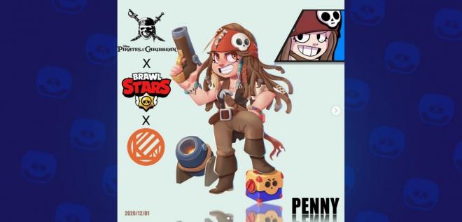 Penny, la skin de Brawl Stars con Piratas del Caribe