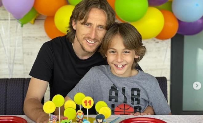 Luka Modric con su hijo, en Brawl Stars