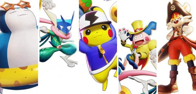 Las primeras skins de Pokémon Unite, las holowear