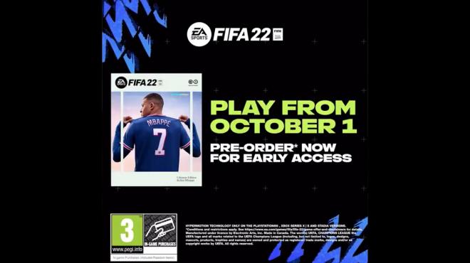 FIFA 22, a la venta el 1 de octubre