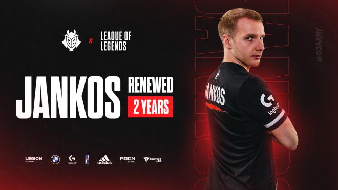 Jankos renueva por G2 Esports