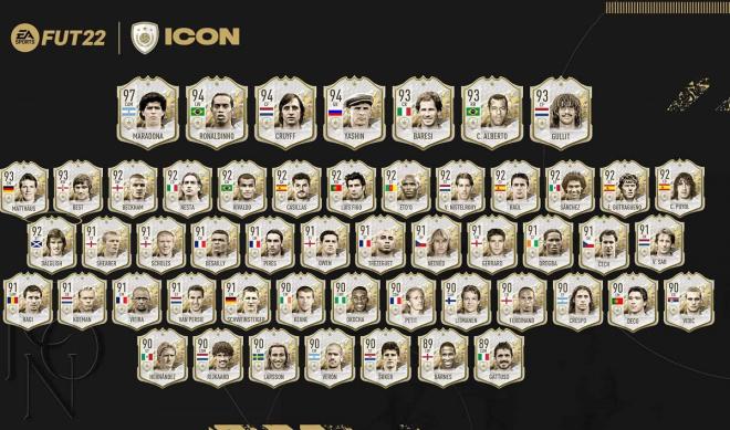 Los iconos de FIFA 22