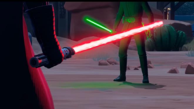 Luke vs Darth Vader en Fortnite
