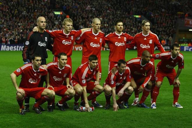El Liverpool de 2008 poseía 4 campeones de Europa.