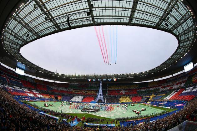 Una gran ceremonia de inauguración en el Stade de France.