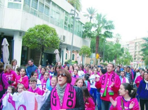 La marea magenta por la capital