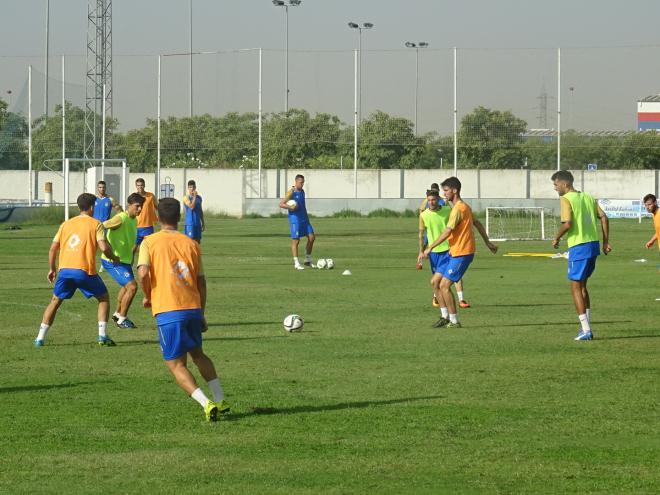 En una sesión de entrenamientos