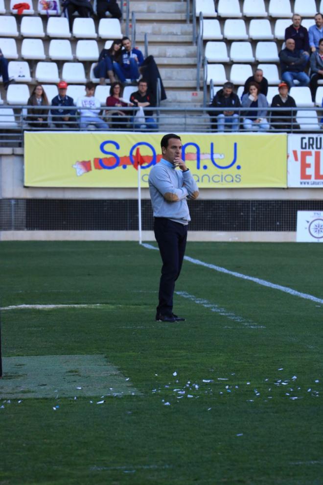 El entrenador del Murcia, Paco García | @realmurciacfsad