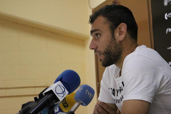 Gonzalo, futbolista del Cartagena en la previa