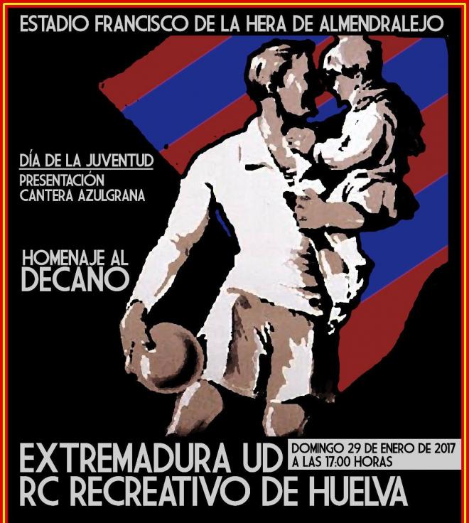 Cartel anunciador del Extremadura-Recre