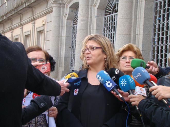 Paloma Hergueta, portavoz de 'Huelva por una sanidad digna'