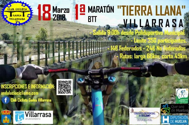 Cartel del Maratón de Villarrasa.