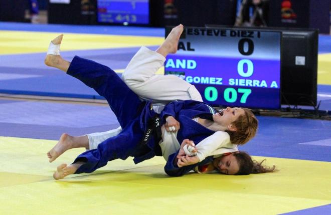 La judoca onubense Almudena Gómez.