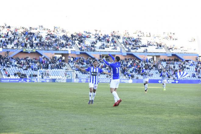 Lazo celebra el gol conseguido ante el Badajoz | Clara Verdier