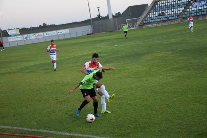 Durante el partido en Cartaya | Tenor