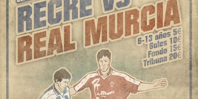 Cartel del choque entre el Recre y Murcia | @recreoficial