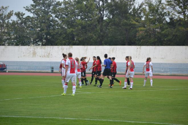 Durante el partido.